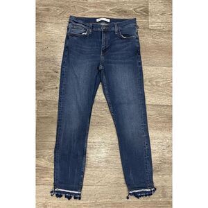 Zara Basic Denim Women’s 6 Tassel Ankle